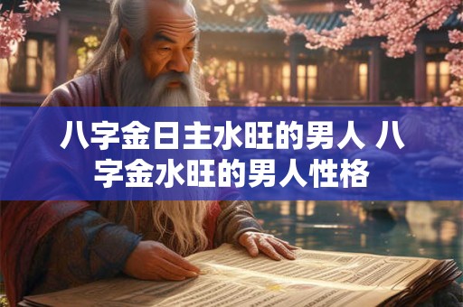 八字金日主水旺的男人 八字金水旺的男人性格