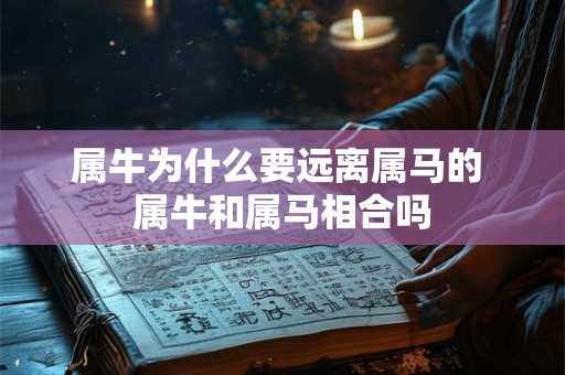 属牛为什么要远离属马的 属牛和属马相合吗