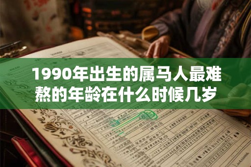 1990年出生的属马人最难熬的年龄在什么时候几岁