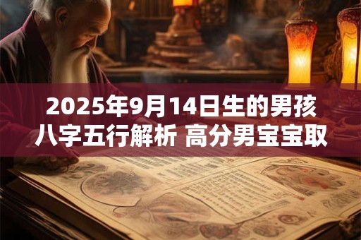 2025年9月14日生的男孩八字五行解析 高分男宝宝取名字