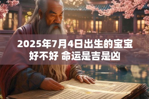 2025年7月4日出生的宝宝好不好 命运是吉是凶 2025年7月4日出生的宝宝好不好 命运是吉是凶