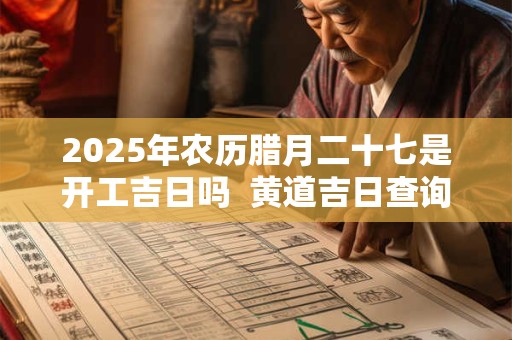 2025年农历腊月二十七是开工吉日吗  黄道吉日查询