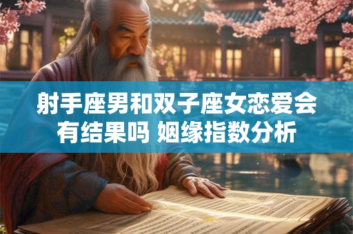 射手座男和双子座女恋爱会有结果吗 姻缘指数分析