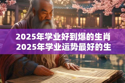 2025年学业好到爆的生肖 2025年学业运势最好的生肖