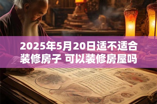 2025年5月20日适不适合装修房子 可以装修房屋吗