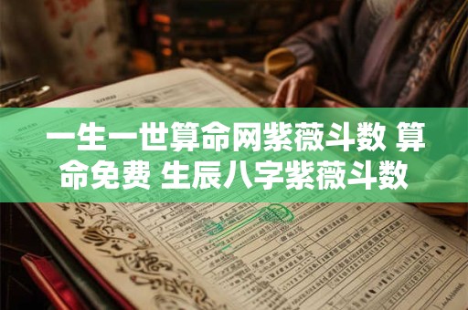 一生一世算命网紫薇斗数 算命免费 生辰八字紫薇斗数