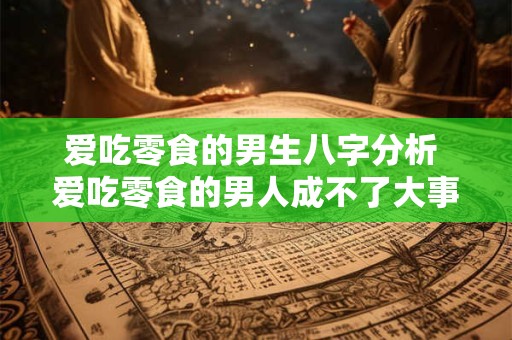 爱吃零食的男生八字分析 爱吃零食的男人成不了大事