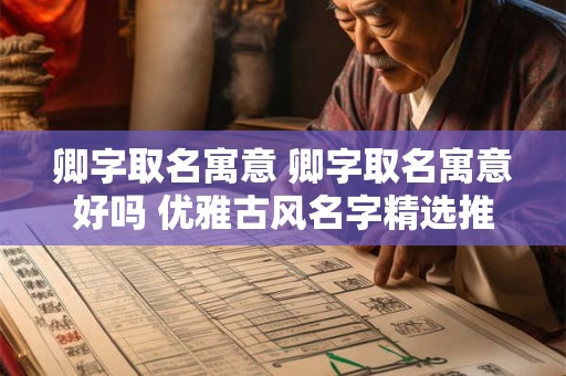 卿字取名寓意 卿字取名寓意好吗 优雅古风名字精选推荐