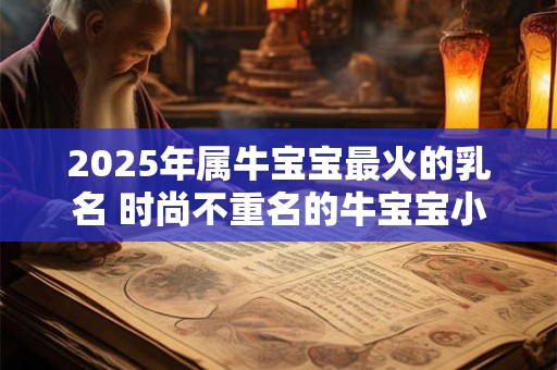2025年属牛宝宝最火的乳名 时尚不重名的牛宝宝小名推荐