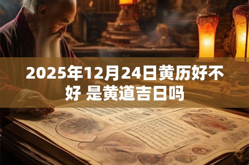 2025年12月24日黄历好不好 是黄道吉日吗