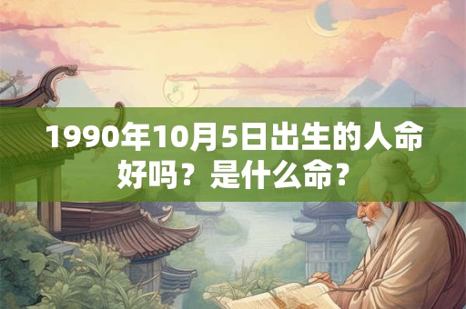 1990年10月5日出生的人命好吗？是什么命？