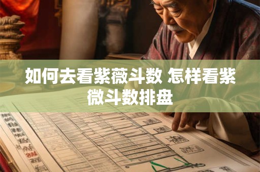 如何去看紫薇斗数 怎样看紫微斗数排盘