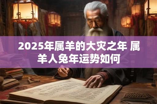 2025年属羊的大灾之年 属羊人兔年运势如何 2025年属羊的大灾之年 属羊人兔年运势如何