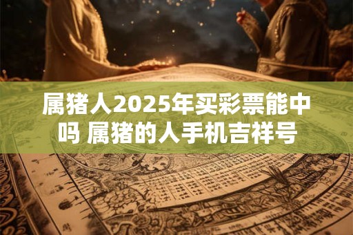 属猪人2025年买彩票能中吗 属猪的人手机吉祥号
