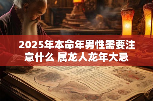 2025年本命年男性需要注意什么 属龙人龙年大忌 2025年本命年男性需要注意什么 属龙人龙年大忌