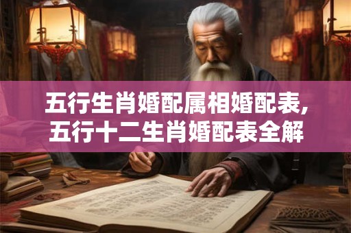 五行生肖婚配属相婚配表,五行十二生肖婚配表全解
