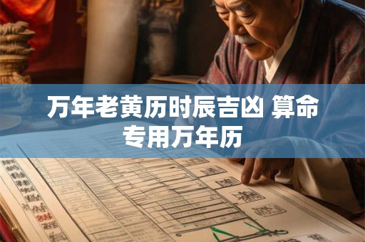 万年老黄历时辰吉凶 算命专用万年历