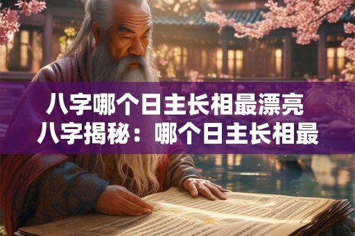 八字哪个日主长相最漂亮 八字揭秘:哪个日主长相最漂亮 八字哪个日主长相最漂亮 八字揭秘:哪个日主长相最漂亮