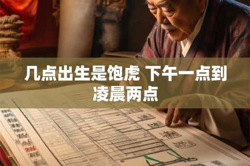 几点出生是饱虎 下午一点到凌晨两点