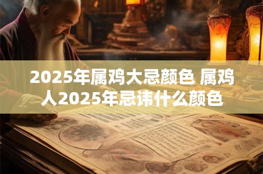2025年属鸡大忌颜色 属鸡人2025年忌讳什么颜色