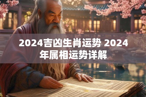 2024吉凶生肖运势 2024年属相运势详解