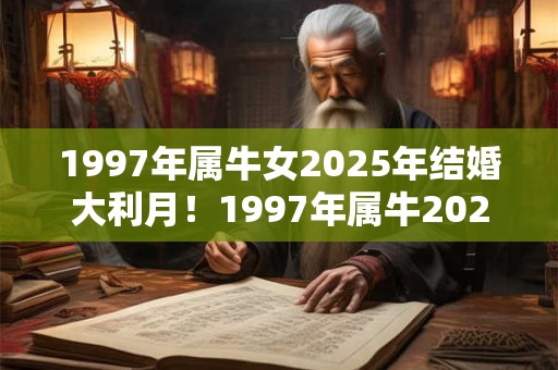 1997年属牛女2025年结婚大利月！1997年属牛2025年运势！