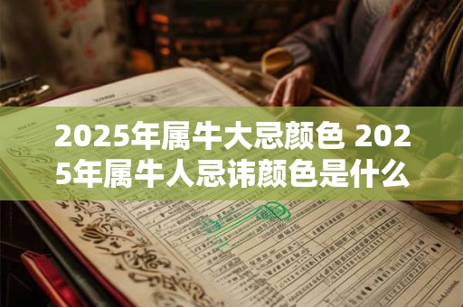 2025年属牛大忌颜色 2025年属牛人忌讳颜色是什么