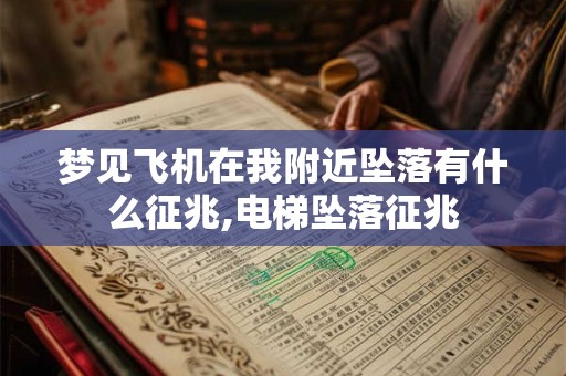 梦见飞机在我附近坠落有什么征兆,电梯坠落征兆