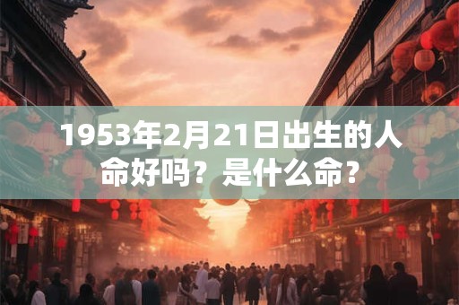 1953年2月21日出生的人命好吗？是什么命？