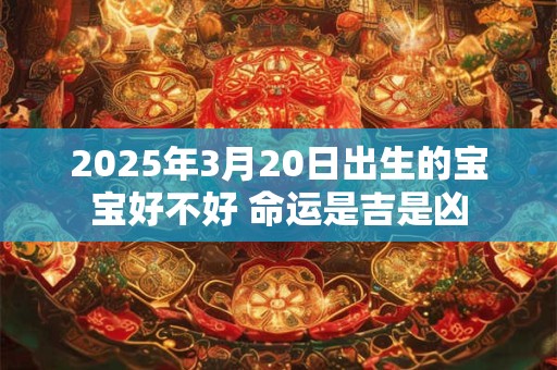 2025年3月20日出生的宝宝好不好 命运是吉是凶