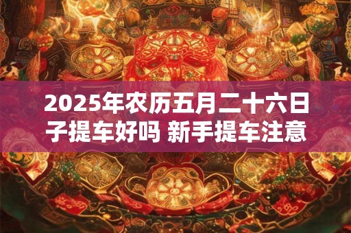 2025年农历五月二十六日子提车好吗 新手提车注意事项