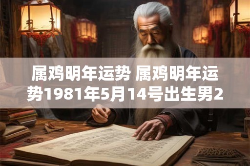 属鸡明年运势 属鸡明年运势1981年5月14号出生男2025年运势