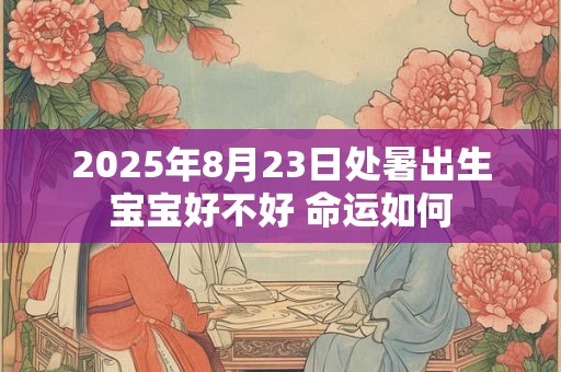 2025年8月23日处暑出生宝宝好不好 命运如何