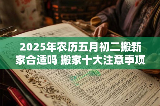 2025年农历五月初二搬新家合适吗 搬家十大注意事项