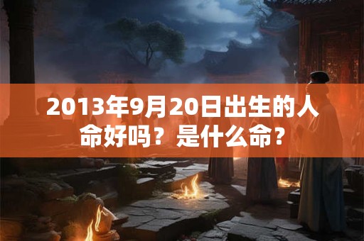 2013年9月20日出生的人命好吗？是什么命？