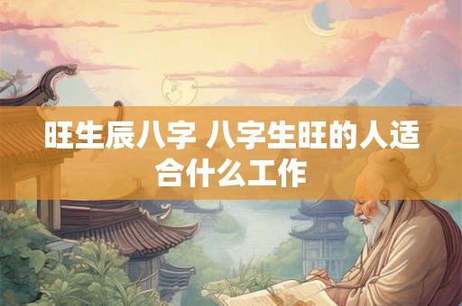 旺生辰八字 八字生旺的人适合什么工作
