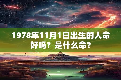 1978年11月1日出生的人命好吗？是什么命？