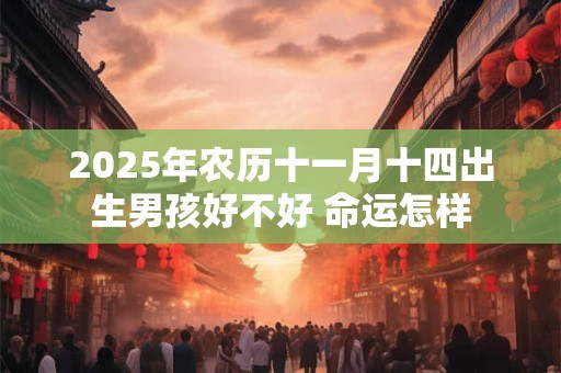 2025年农历十一月十四出生男孩好不好 命运怎样