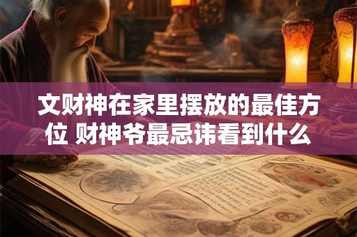文财神在家里摆放的最佳方位 财神爷最忌讳看到什么