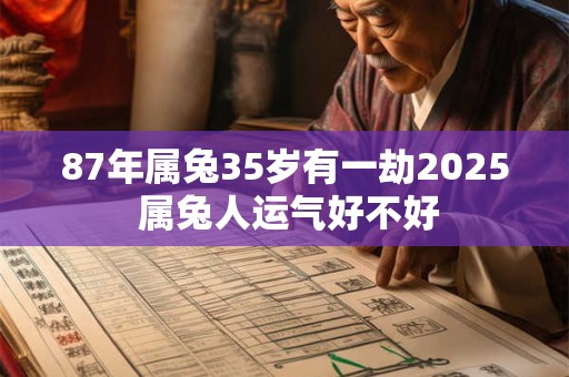 87年属兔35岁有一劫2025 属兔人运气好不好