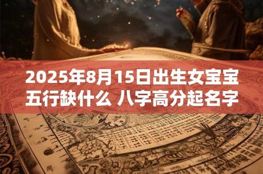 2025年8月15日出生女宝宝五行缺什么 八字高分起名字