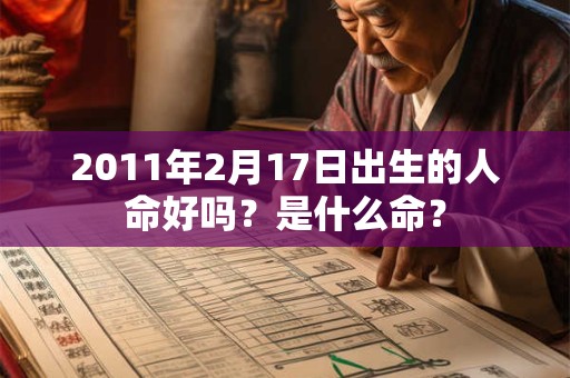 2011年2月17日出生的人命好吗？是什么命？