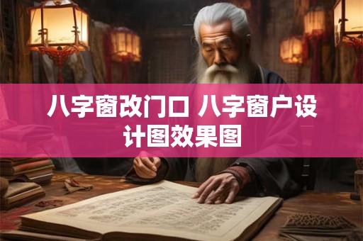 八字窗改门口 八字窗户设计图效果图