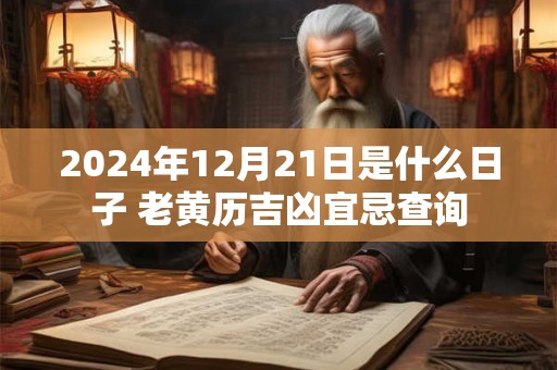 2024年12月21日是什么日子 老黄历吉凶宜忌查询