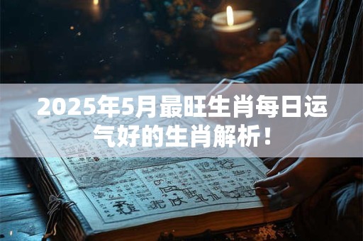 2025年5月最旺生肖每日运气好的生肖解析！