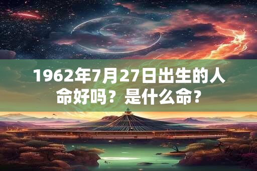 1962年7月27日出生的人命好吗？是什么命？
