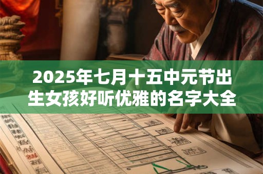 2025年七月十五中元节出生女孩好听优雅的名字大全 2025年七月十五中元节出生女孩好听优雅的名字大全