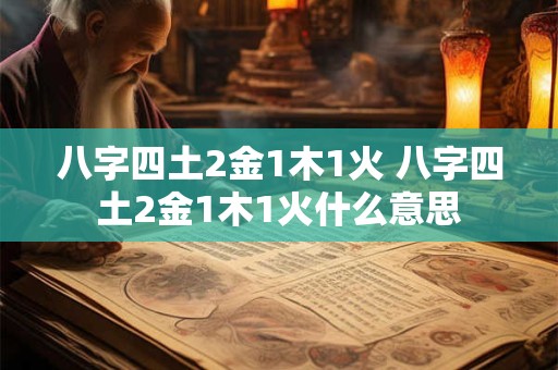 八字四土2金1木1火 八字四土2金1木1火什么意思