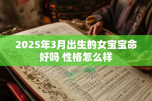2025年3月出生的女宝宝命好吗 性格怎么样
