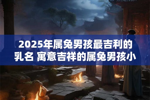 2025年属兔男孩最吉利的乳名 寓意吉祥的属兔男孩小名